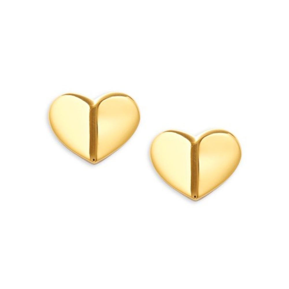 Kate Spade Heritage Spade Heart Statement Studs in Gold